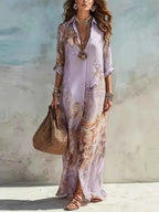 Paisley Print Shirt Dress