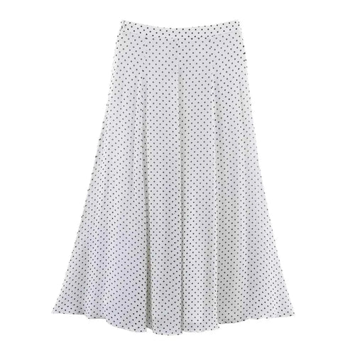 Polka-Dot Chiffon Skirt Set