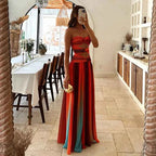 Strapless Ruched Maxi Dress