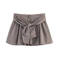 Striped High Waisted Shorts