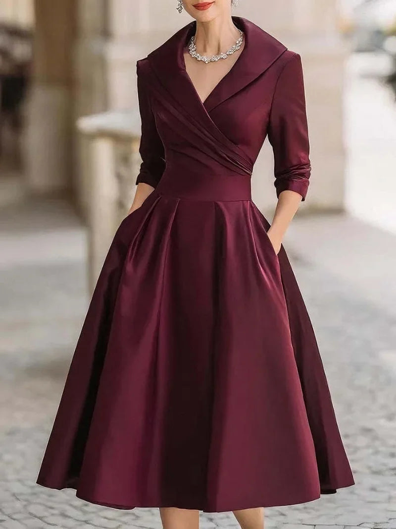 Vintage Fit And Flare Midi Dress