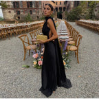 Backless Halter Evening Gown