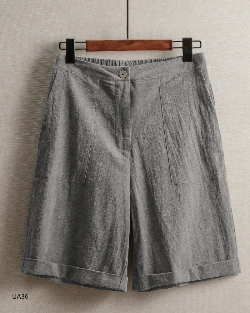 High-Waisted Bermuda Shorts