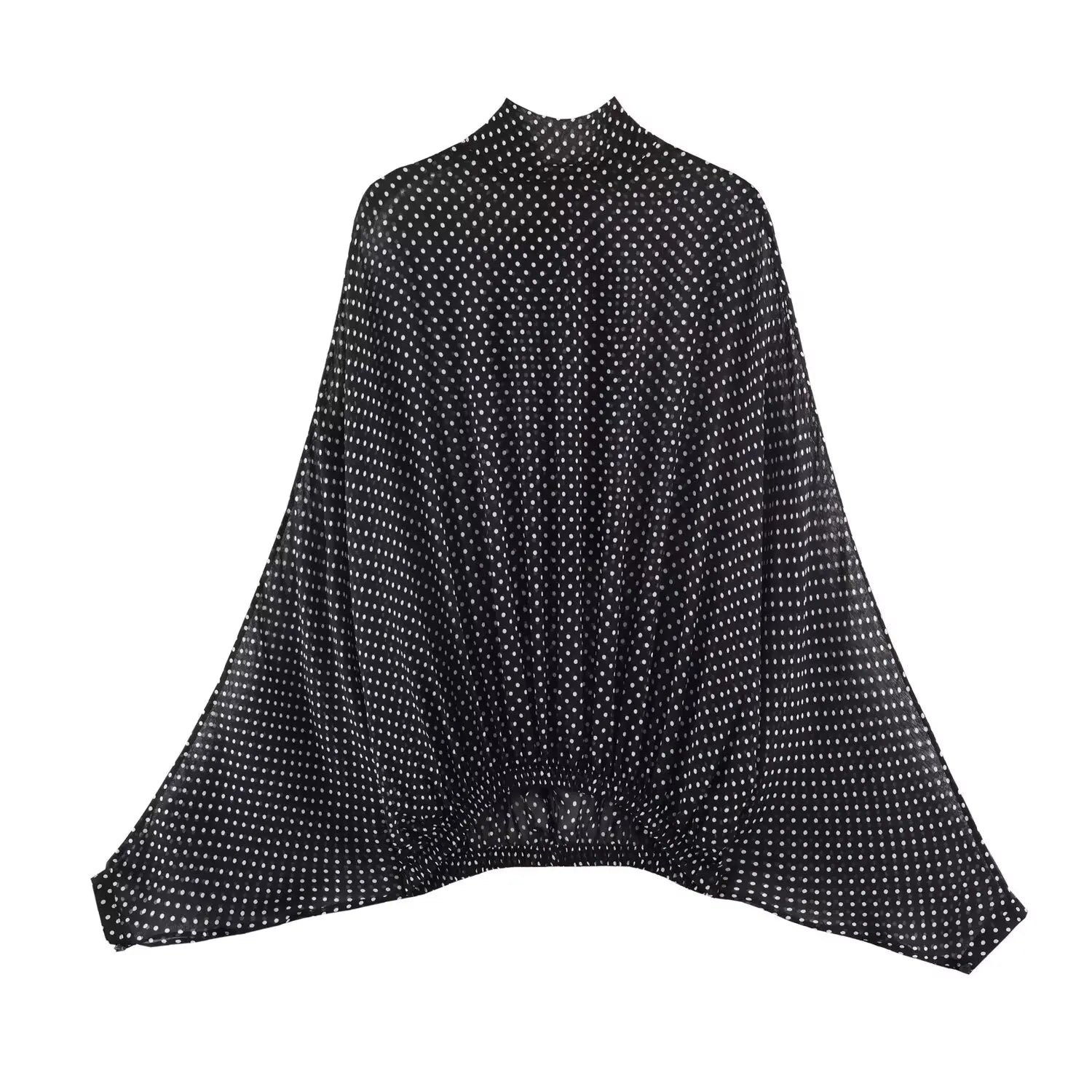 Polka-Dot Chiffon Skirt Set