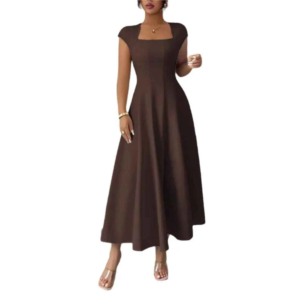 Square Neck Midi Dress