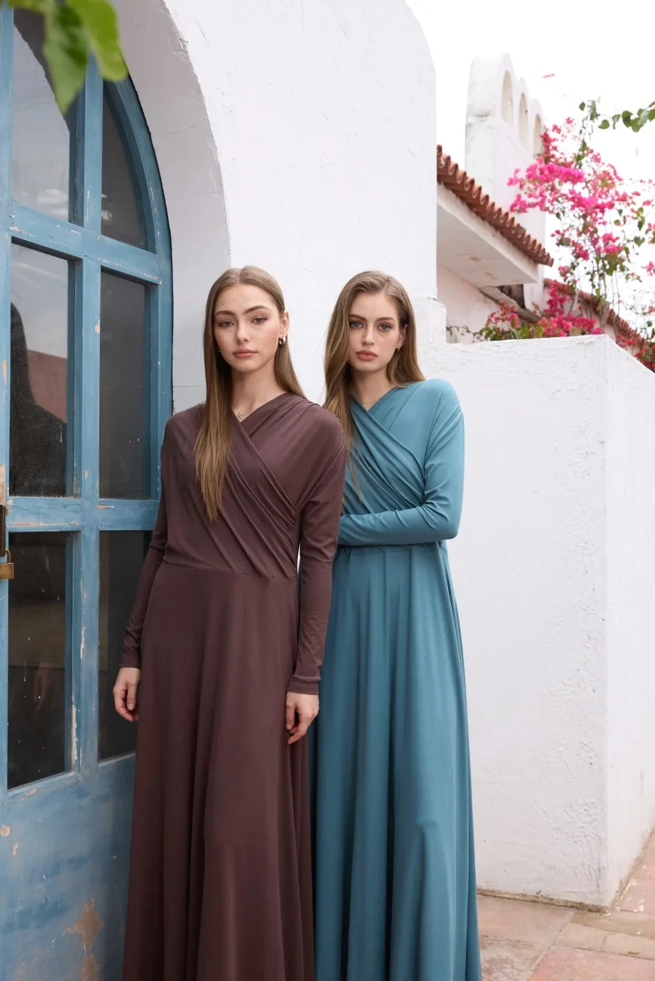 Wrap Front Maxi Dress