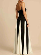Colour-Block Evening Gown