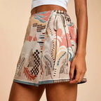 High-Waisted Wrap Shorts