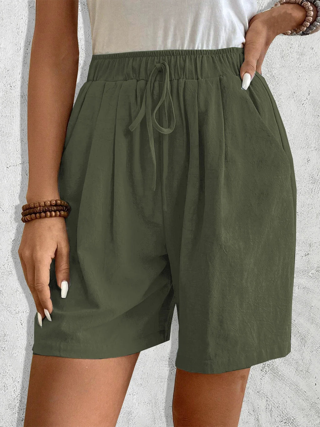 Relaxed Wide-Leg Shorts