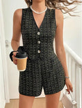 Tailored Plaid Shorts Co-Ord
