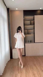 Floral Lace Dress Shorts Set