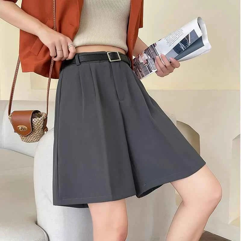 High-Rise Tailored Shorts