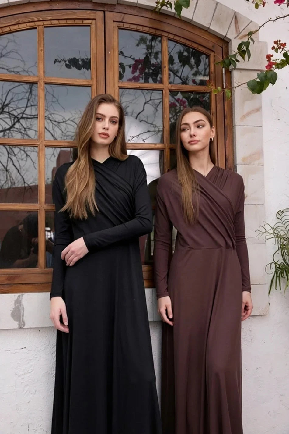 Wrap Front Maxi Dress