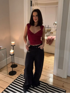 Ribbed Corset-Inspired Crop Top