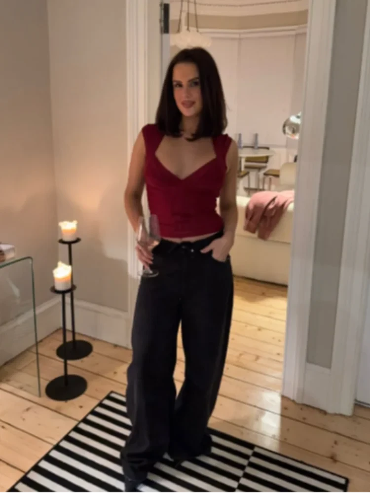 Ribbed Corset-Inspired Crop Top