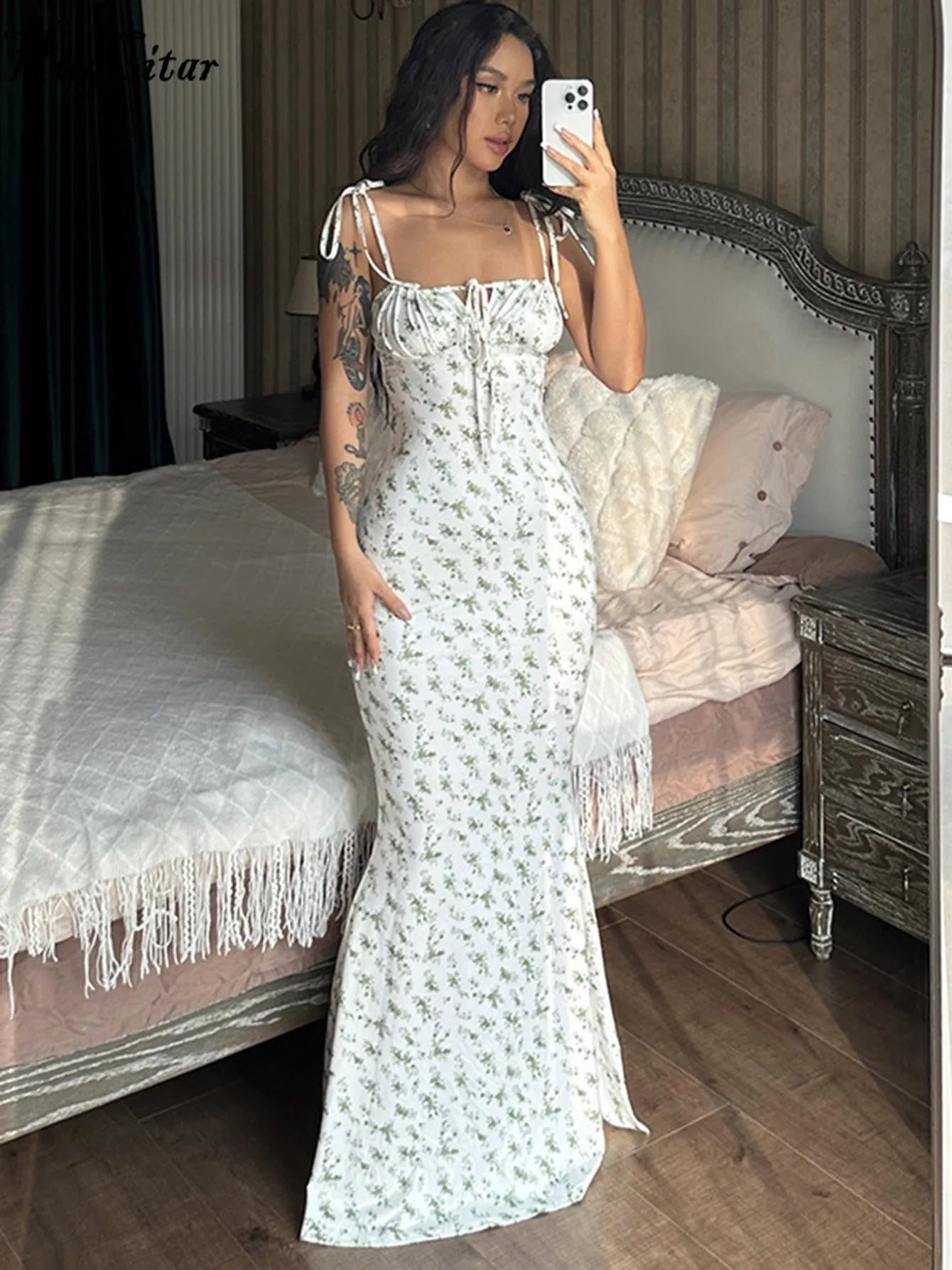 Floral Mermaid Maxi Dress