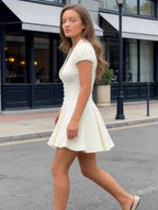 Polka Dot A-Line Mini Dress