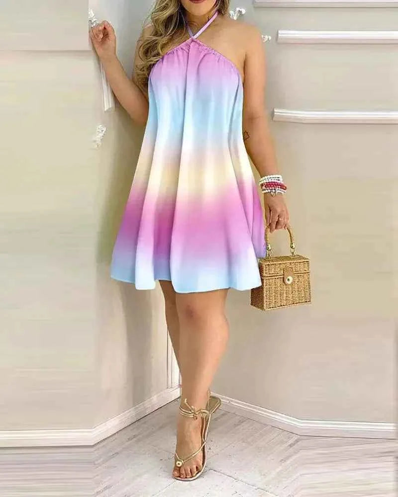 Halter Neck Mini Dress
