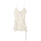 Sequin Ruffle Mini Dress