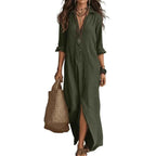 Relaxed Maxi Shirt Dress