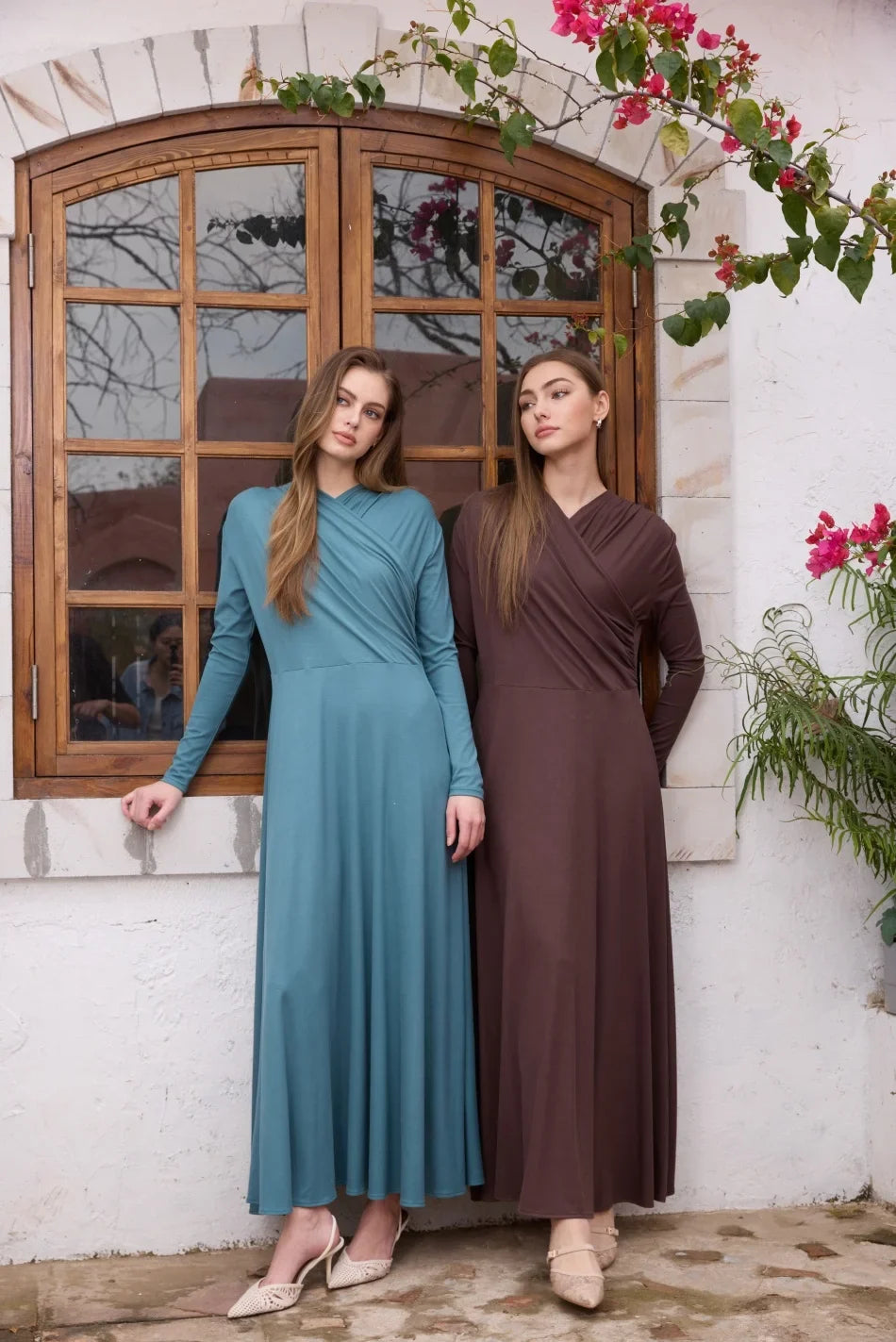 Wrap Front Maxi Dress