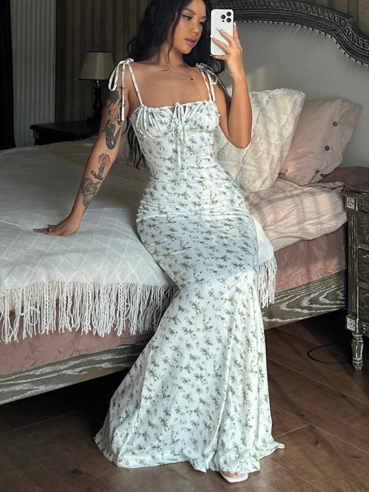 Floral Mermaid Maxi Dress