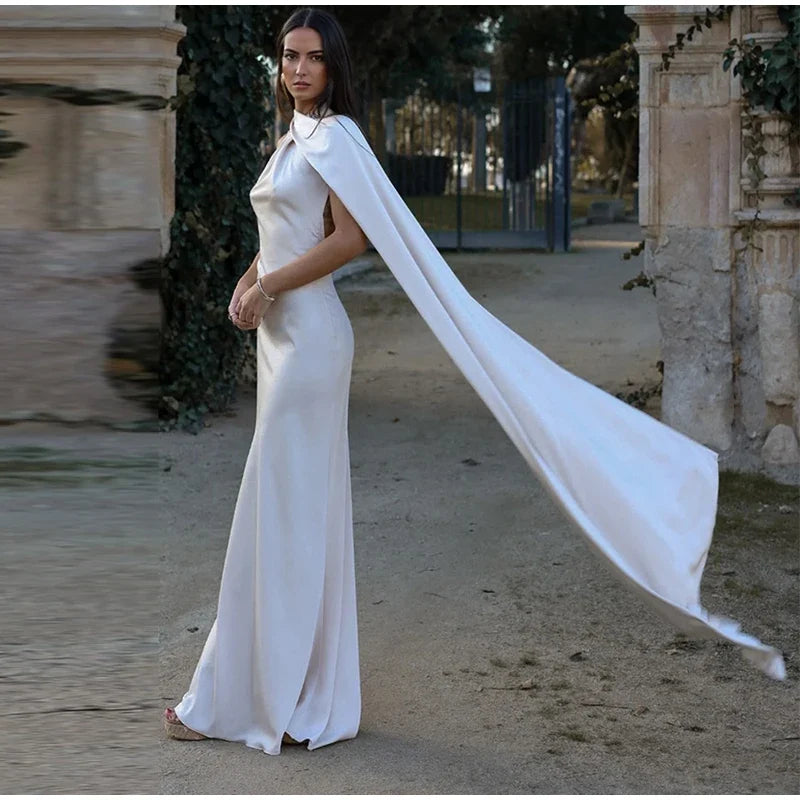 Backless Halter Evening Gown