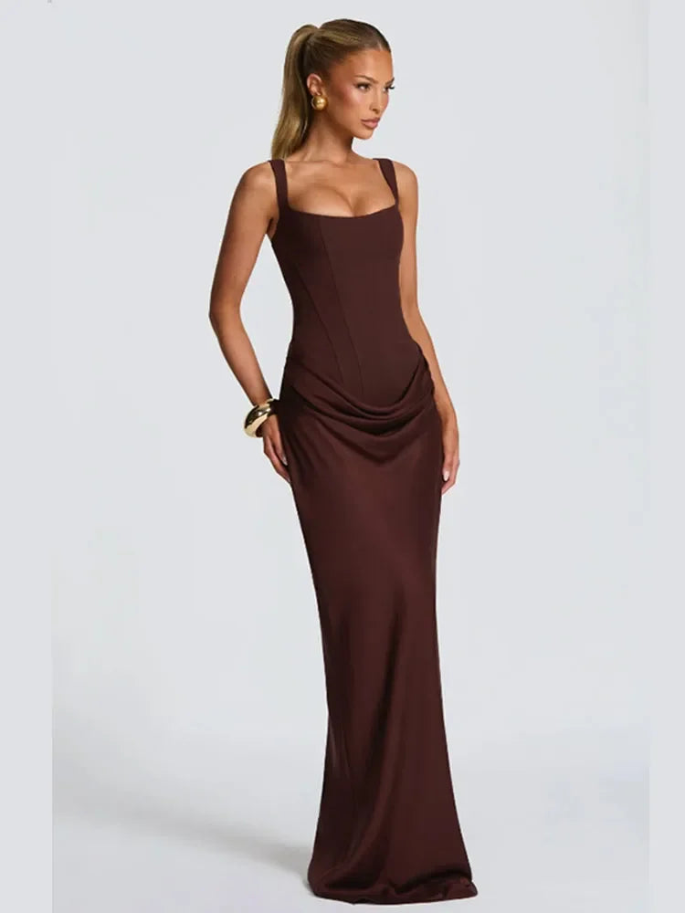 Ruched Bodycon Evening Dress