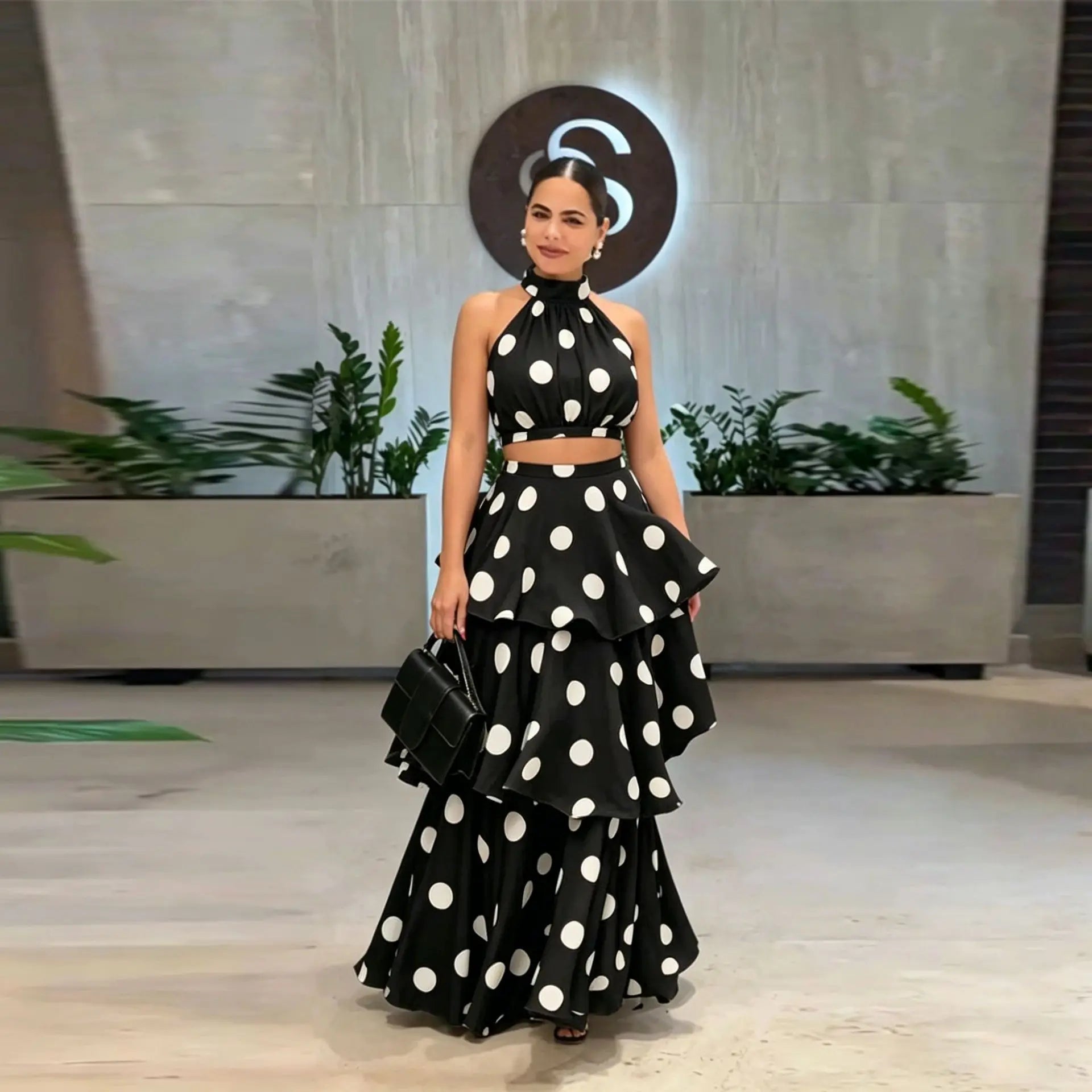 Polka Dot Halter Co Ord Set