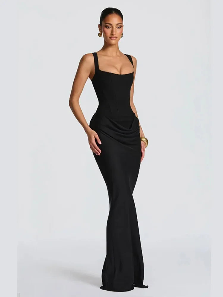 Ruched Bodycon Evening Dress