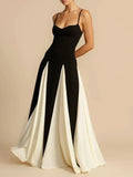 Colour-Block Evening Gown