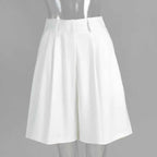 High Waisted Tailored Shorts