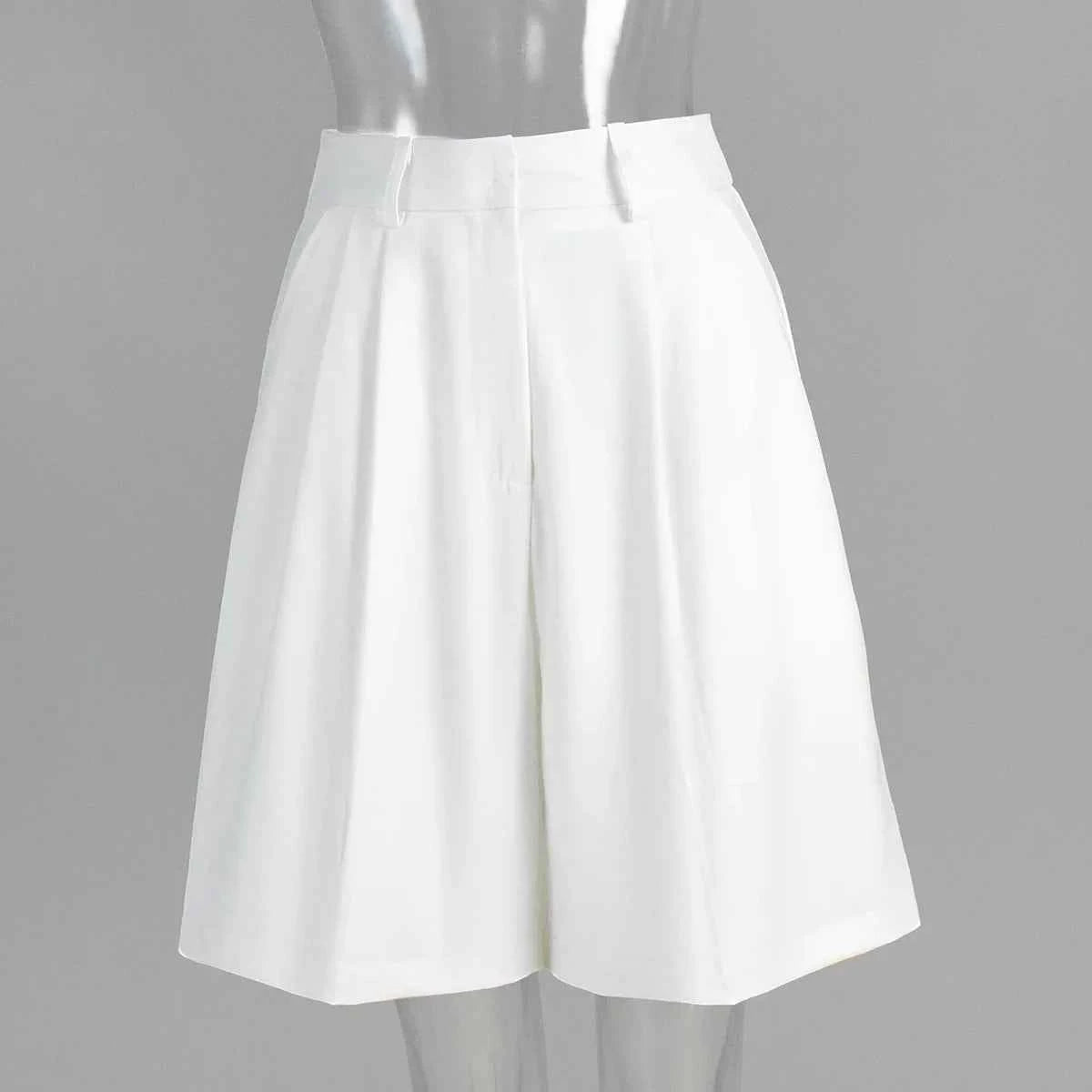 High Waisted Tailored Shorts