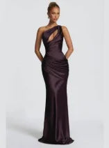 Ruched Bodycon Evening Dress