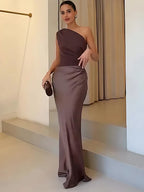 One Shoulder Evening Dress
