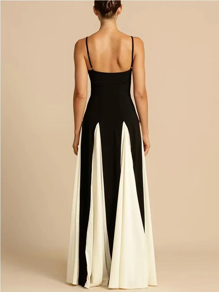 Colour-Block Evening Gown