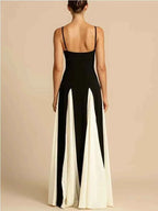 Colour-Block Evening Gown