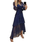 Polka Dot High-Low Dress