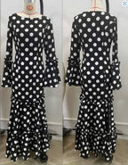Polka Dot Mermaid Evening Dress