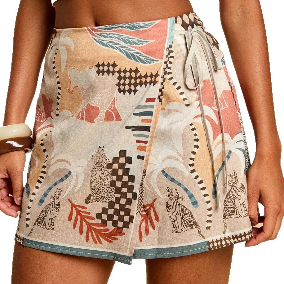 High-Waisted Wrap Shorts