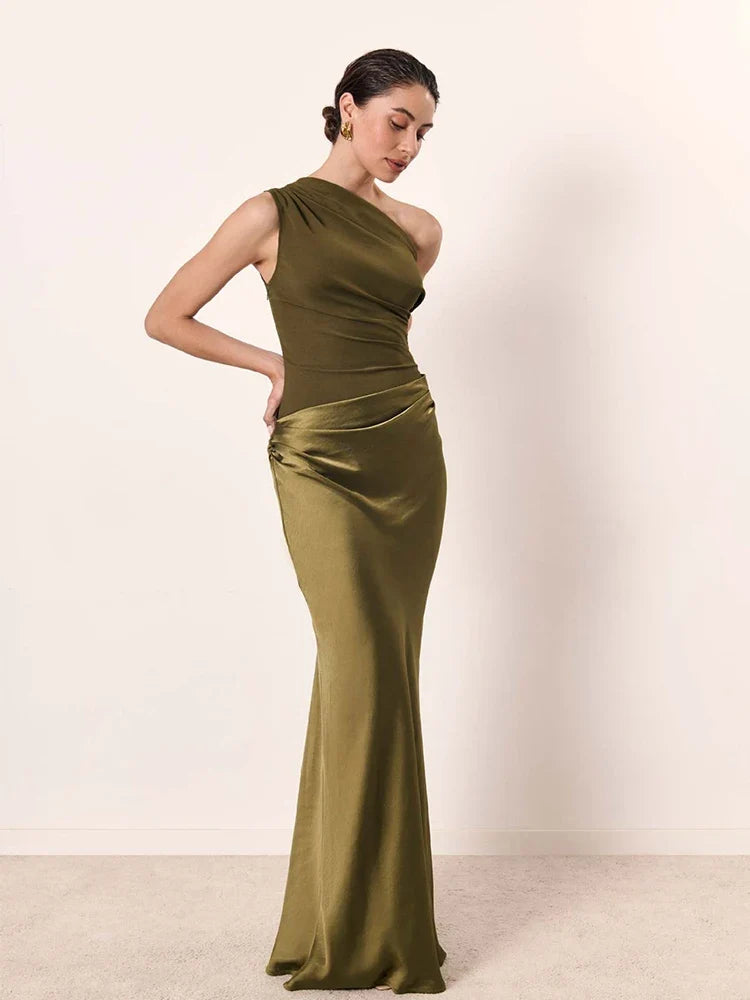One Shoulder Evening Dress