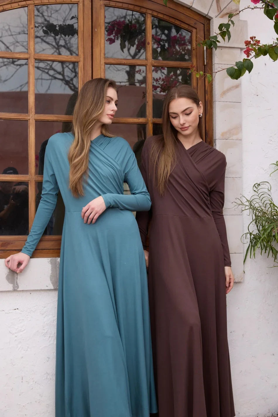 Wrap Front Maxi Dress