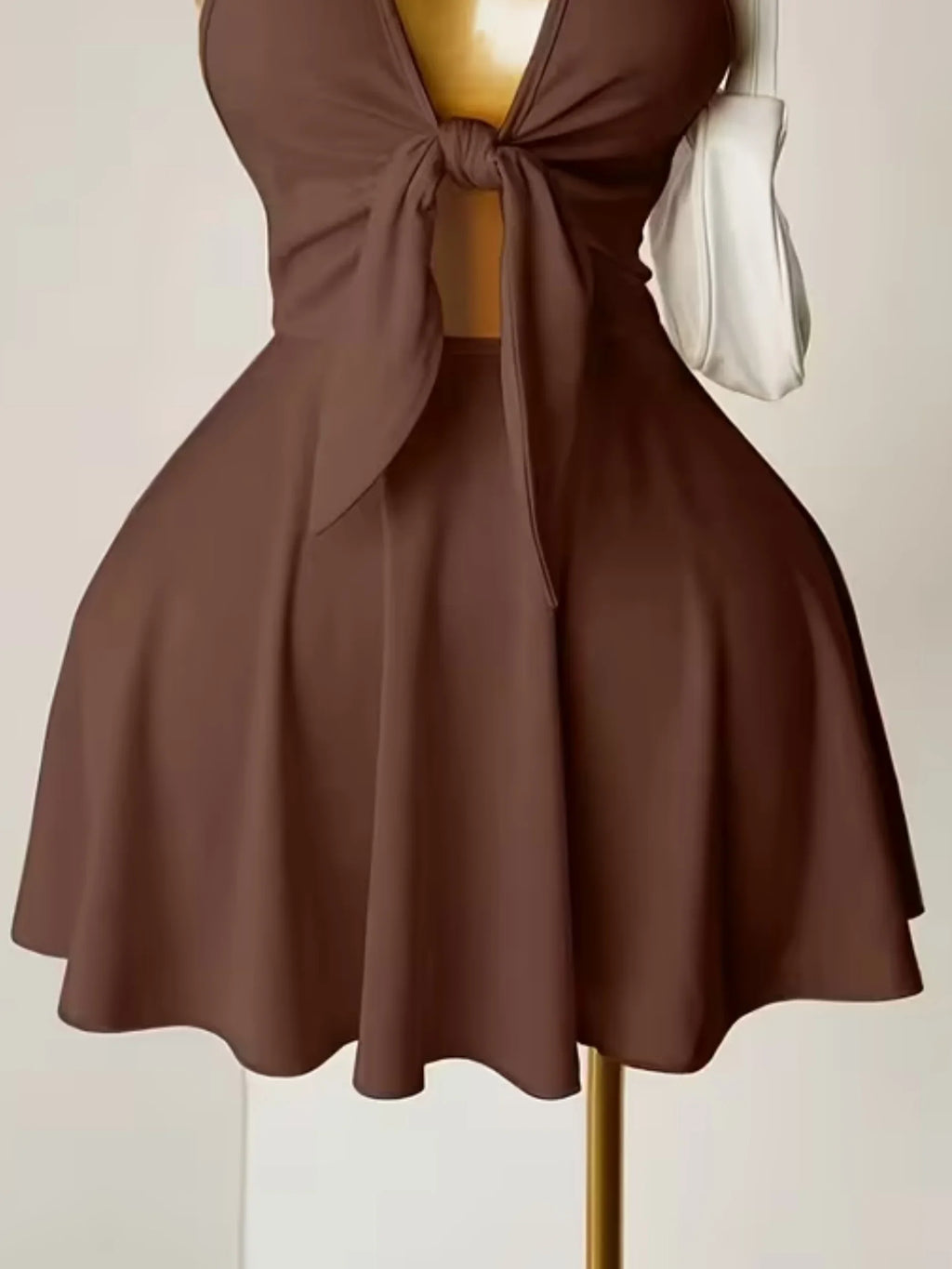 Halter Cut-Out Mini Dress