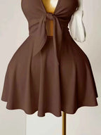 Halter Cut-Out Mini Dress