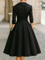 Vintage Fit And Flare Midi Dress