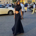 Ruched Cutout Maxi Dress