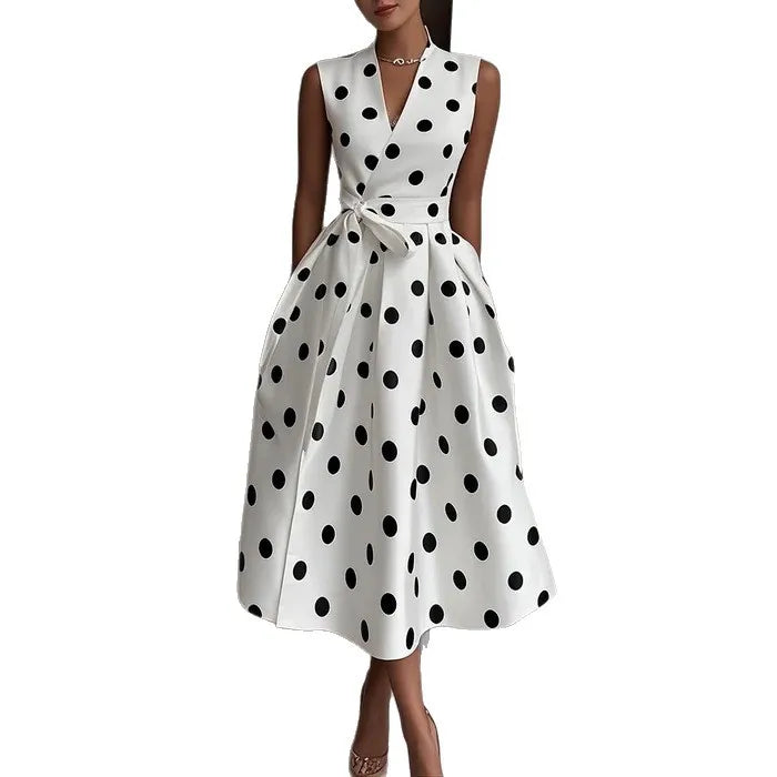 Polka Dot Midi Dress