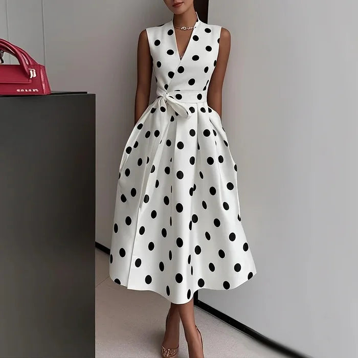Polka Dot Midi Dress