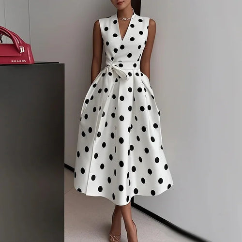 Polka Dot Midi Dress