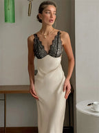 Lace Bodice Slip Dress